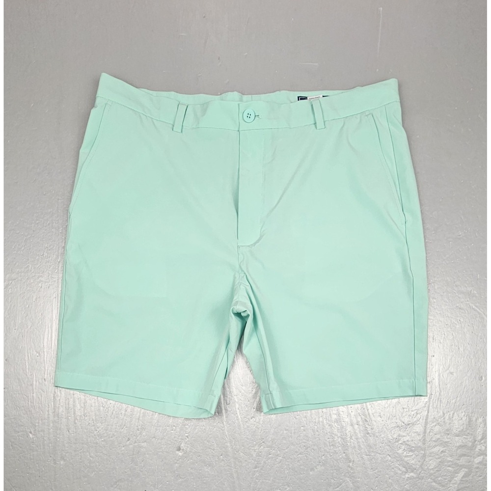 Vineyard‎ Vines Shorts Mens 38 Green Golf Performance Chino Breaker 8" Inseam